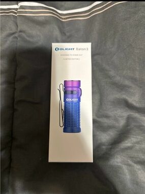 Baton 3 Limited Edition Purple & Blue Flashlight - Compact Everyday Carry